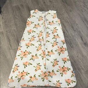 GAP Floral Kids Sleep Sack Cotton - White and Peach sz XL good condition